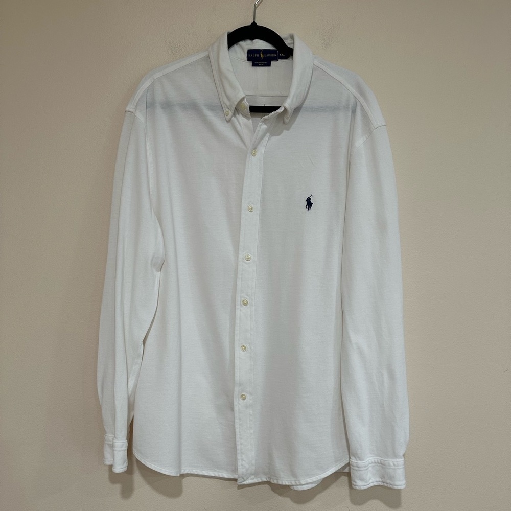 Ralph Lauren Classic White Button Down Shirt